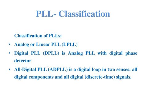 Phase-Locked Loop (PLL) - ppt download