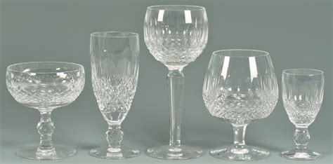 Lot 552: 40 Waterford Crystal "Colleen" Pattern Glasses | Case Auctions