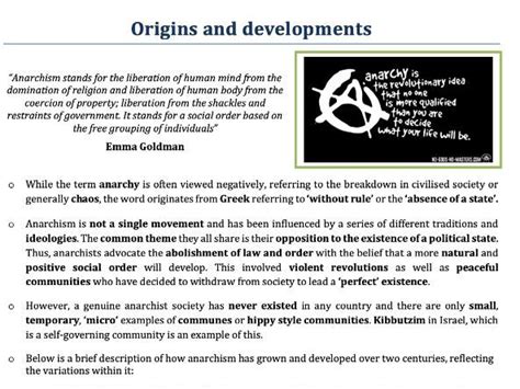 Anarchism ideology notes and revision pack | Teaching Resources