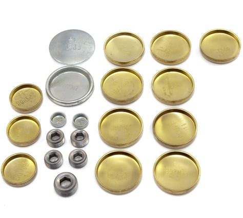 Brass Welch Plug Kit (Block & Gallery) : suit Small Block - Hemi Performance