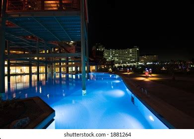 Luxury Hotel Swimming Pool Night Stock Photo 1881264 | Shutterstock