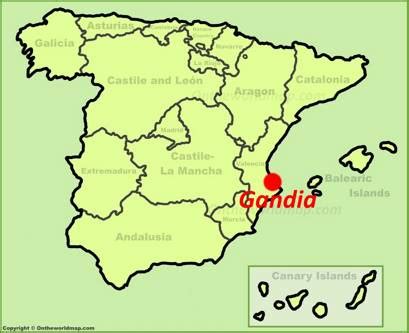 Gandia Map | Spain | Detailed Maps of Gandia (Gandía)