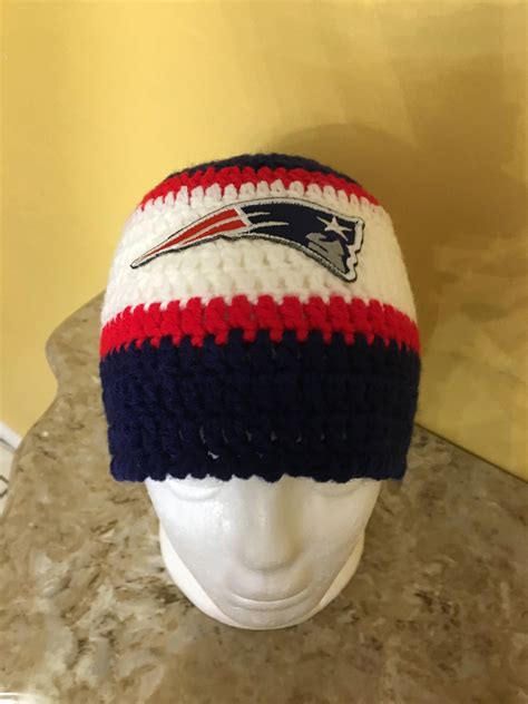 New England Patriots Beanie Adults by AnaMarCreations on Etsy | Beanie ...