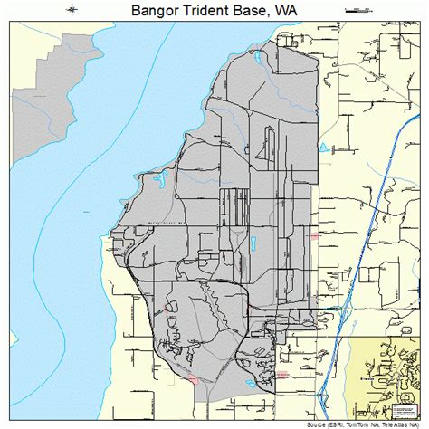 Bangor Trident Base Washington Street Map 5304113