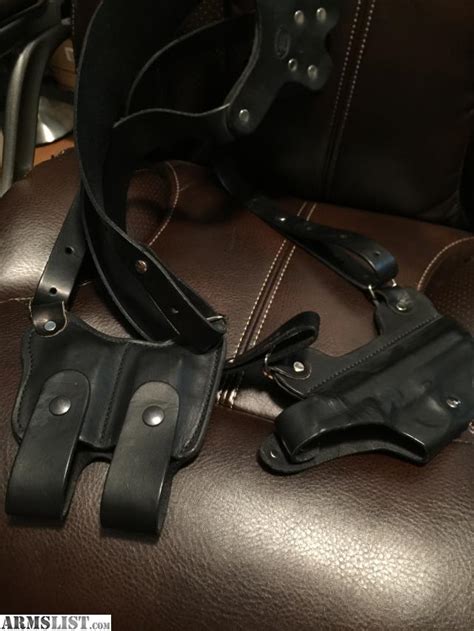 ARMSLIST - For Sale: BLACK LEATHER SHOULDER HOLSTER BERETTA 92F