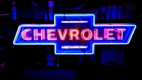 Original Chevrolet Neon Sign | Neon signs, Vintage neon signs, Neon