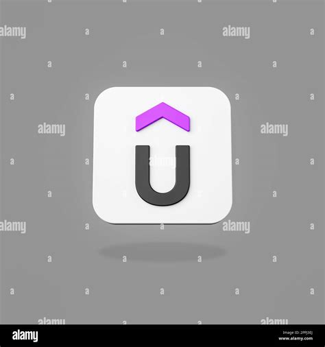 Udemy App Icon 3D Shape Isolated on Flat Gray Background with Shadow 3D Illustration Stock Photo ...