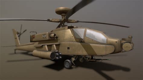 Boeing AH-64 Apache - 3D model by himanshukainthola52 [07e990e] - Sketchfab