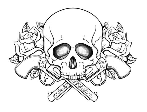 Cool Skull Design Coloring Pages - Coloring Home