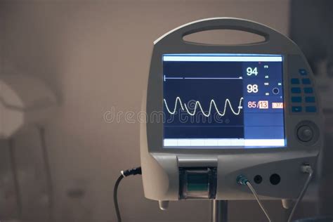 Medical Heart Rate Monitor in Room Stock Photo - Image of indoors, medical: 176579244