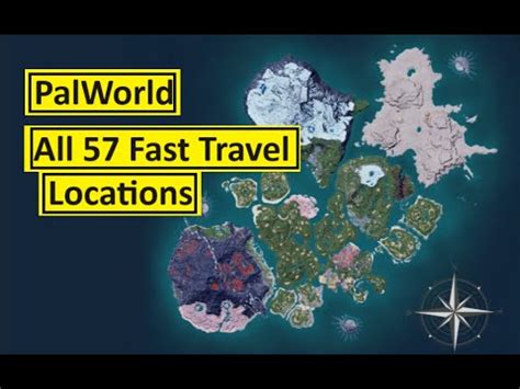 PalWorld Map with ALL 57 Fast Travel Locations - YouTube