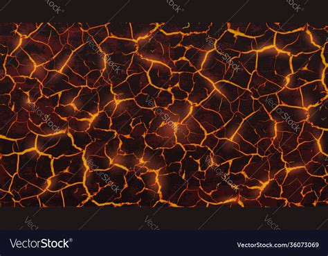 Red texture molten lava Royalty Free Vector Image