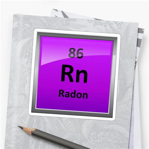 "Radon Periodic Table Element Symbol" Sticker by sciencenotes | Redbubble