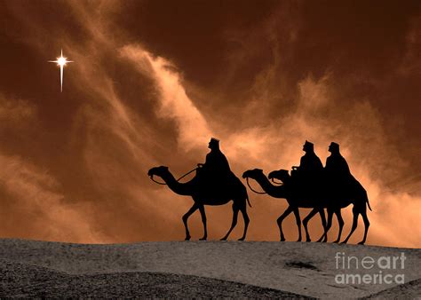 Three Kings Travel By The Star Of Bethlehem - Sandstorm Photograph by ...