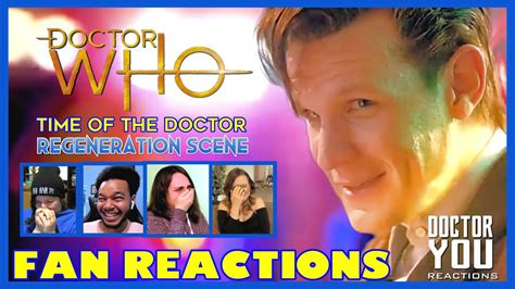 FANS REACT to Doctor Who Time of the Doctor - The Regeneration Scene ...