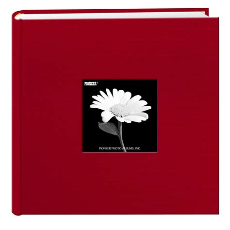 Pioneer Photo Albums Fabric 200 pkt 4x6 Photo Album, Apple Red - Walmart.com