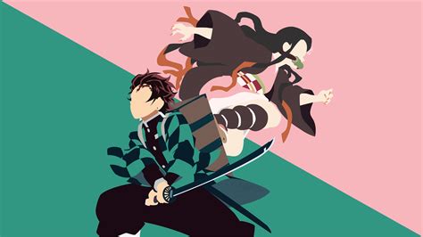 Demon Slayer Kimetsu No Yaiba 4k Minimal Wallpaper, HD Minimalist 4K ...