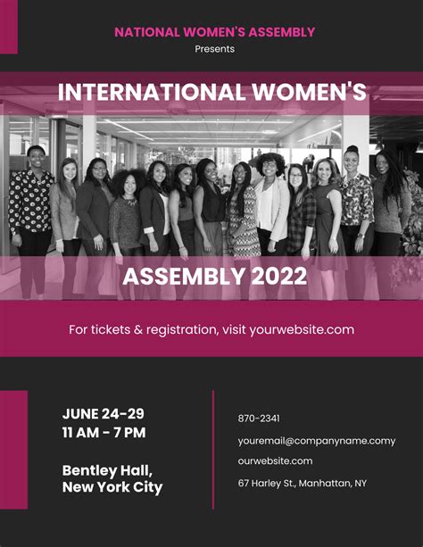 Women Conference Flyer Template - Edit Online & Download Example ...