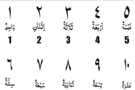 Penulisan Angka dalam Bahasa Arab, Cara Membaca beserta Huruf Arabnya ...