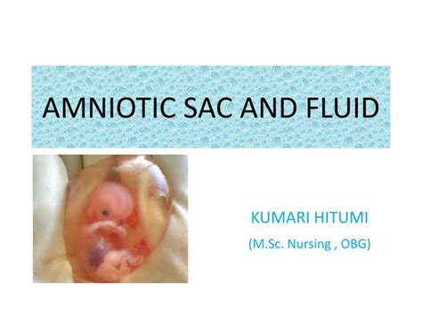 Amniotic sac and fluid | PPT