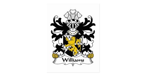 Williams Family Crest Postcard | Zazzle