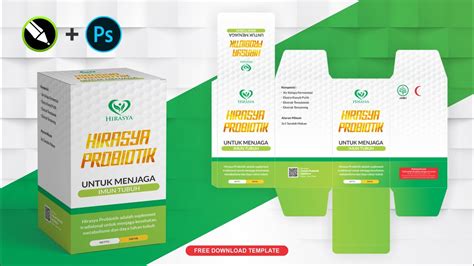 Cara Desain Kotak Kemasan Obat Herbal Menggunakan CorelDraw & Photoshop ...