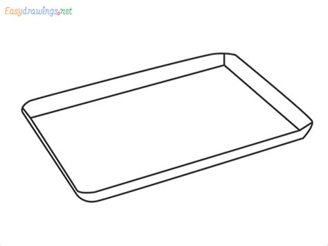 How To Draw A Baking Tray Step by Step - [4 Easy Phase]