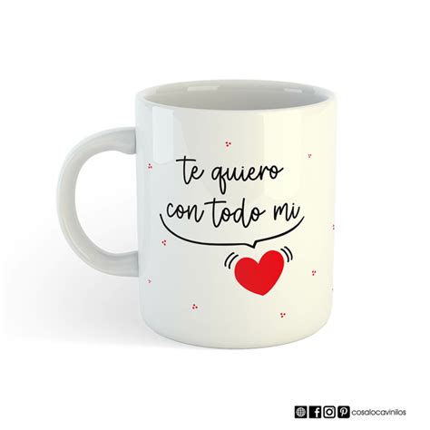 Tazas- Te quiero con todo mi corazón