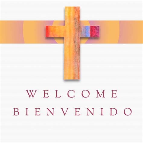 Colorful Cross Church Welcome Social Media - Progressive Church Media