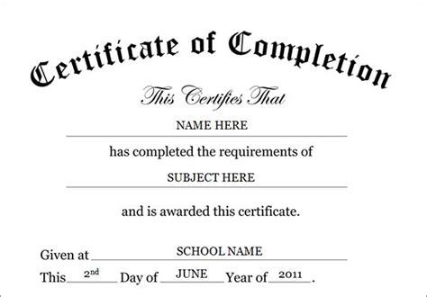 Certificate-of-Completion-Template | Certificate of completion template ...