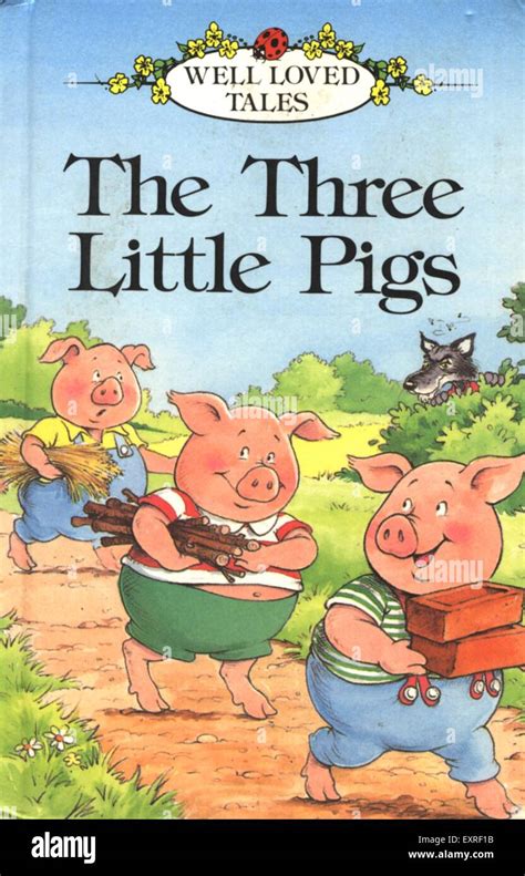 1980s UK The Three Little Pigs Book Cover Stock Photo - Alamy