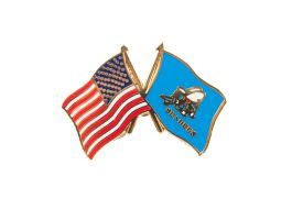 PIN - US FLAG / SEABEE