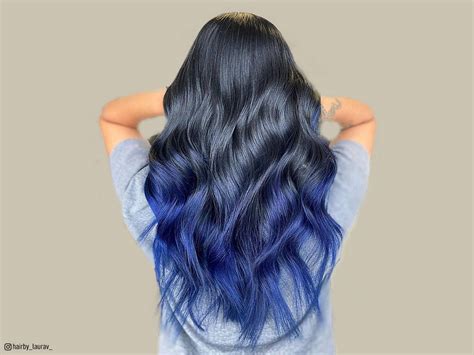 Blue Black Hair Color Chart