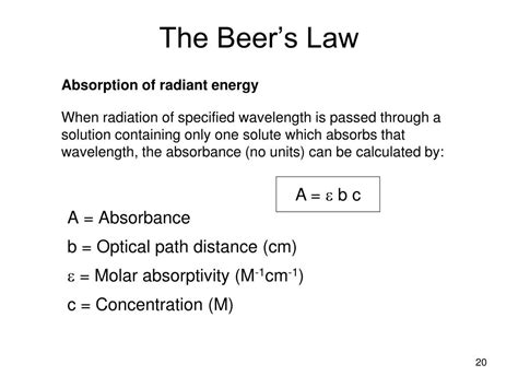 How To Calculate Molar Absorptivity