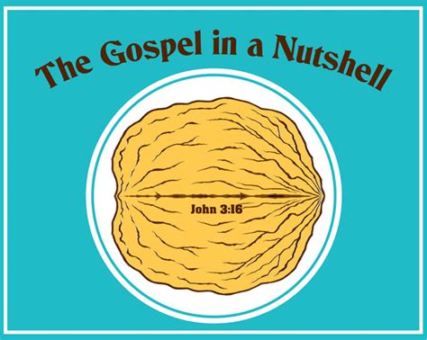 The Gospel in a Nutshell Visualized Lesson and Craft for Kids – The Children's Bible Club ...