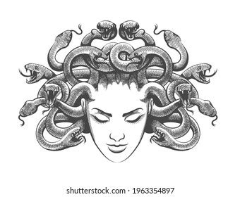 Medusa Greek Mythology Drawing