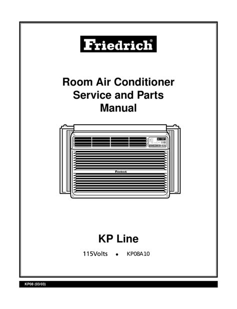 Room Air Conditioner Service and Parts Manual | Manualzz