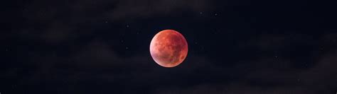 Blood Moon Wallpaper 4K, Total Lunar Eclipse