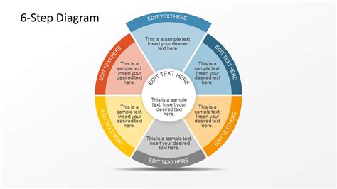 6 Step Circular Diagram with 2 Levels for PowerPoint - SlideModel