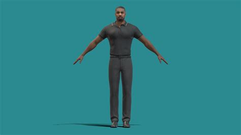 T-P Rigged Michael B. Jordan - 3D model by 3dpassion.net [e2bf359] - Sketchfab