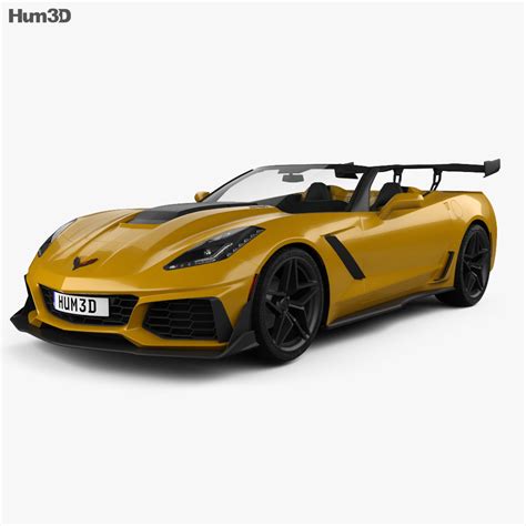 Chevrolet Corvette (C7) convertible ZR1 2018 3D model - Vehicles on Hum3D