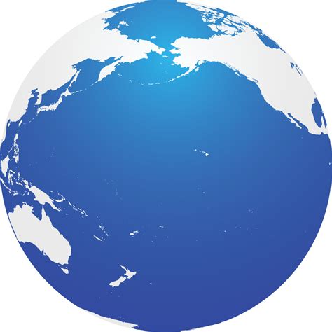 Map of Globe of Pacific Ocean Blue 6688452 Vector Art at Vecteezy