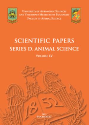 Scientific Papers. Series E. Land Reclamation, Earth Observation & Surveying, Environmental ...