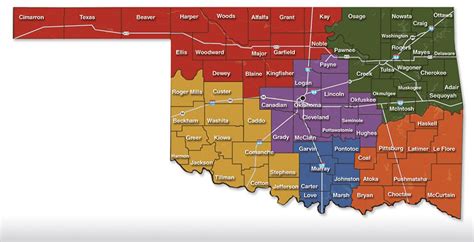 Oklahoma Map Regions