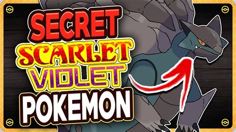 3 SECRET Pokémon in Pokémon Scarlet and Violet That You Don't Get to ...