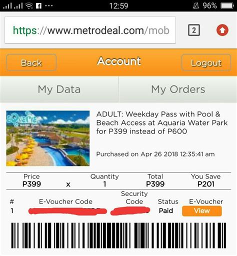 Aquaria Water Park Voucher, Tickets & Vouchers, Vouchers on Carousell