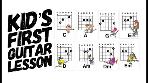 Easy Kids First Guitar Lesson: G and Em "Best Guitar Chords for a ...