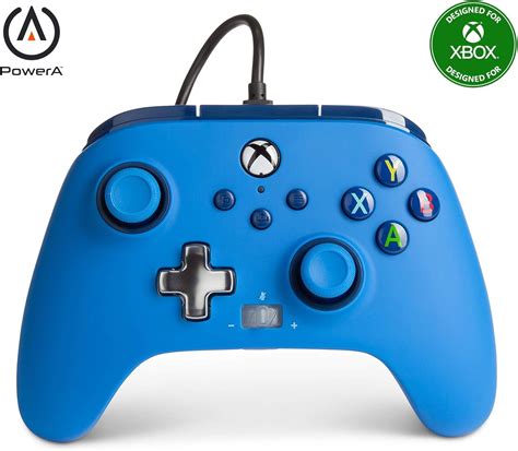 PowerA Enhanced Wired Controller for Xbox – Blue, Gamepad, Wired Video ...