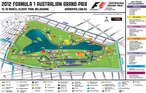 Albert Park Circuit map for the 2012 Formula 1 Australian Grand Prix ...