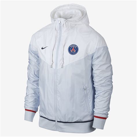 Nike Paris Saint-Germain Authentic Windrunner - White / Football Grey ...